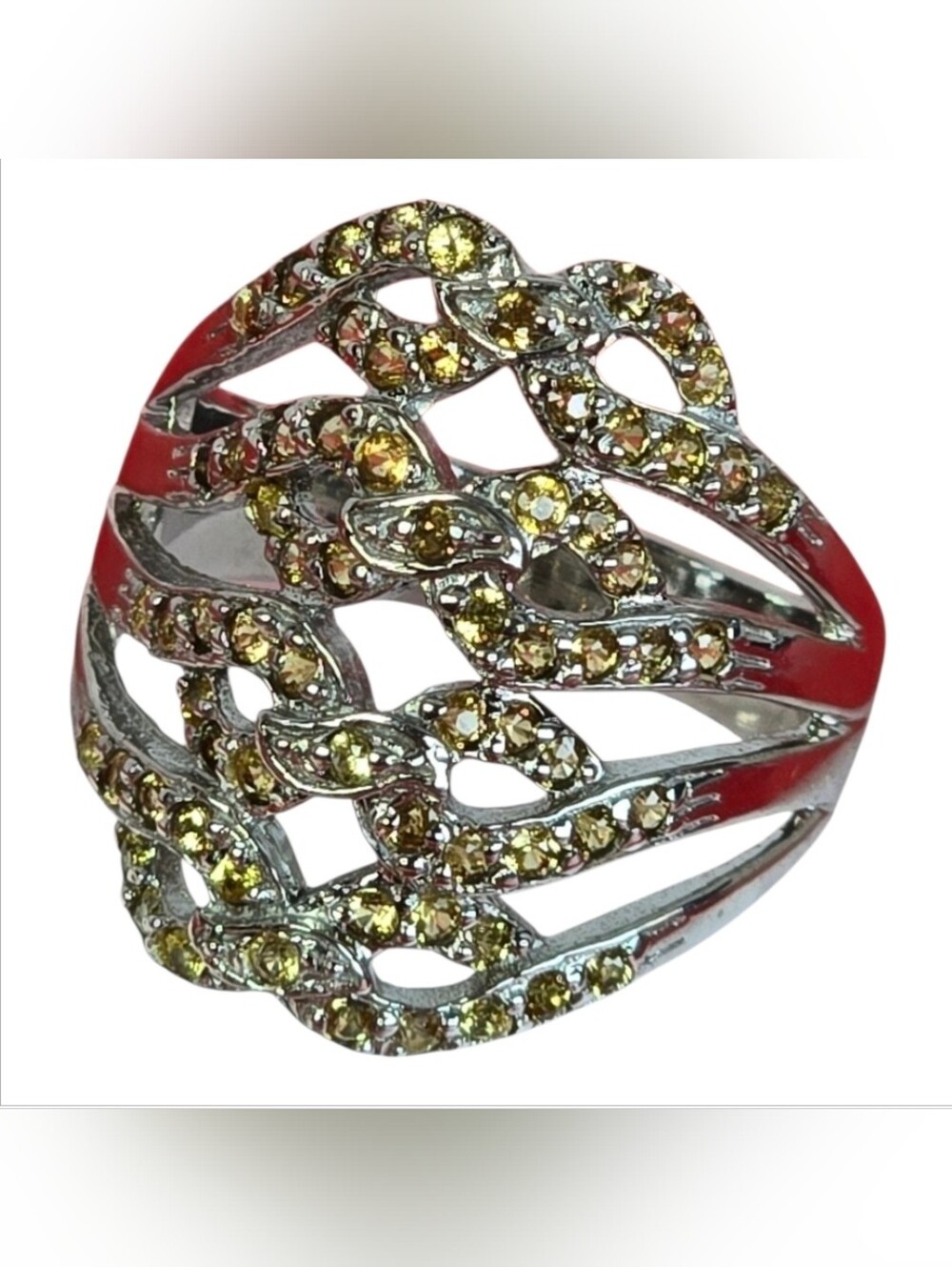 925 Sterling Silver Ring SZ 6.5 with Natural Sapphire Gem